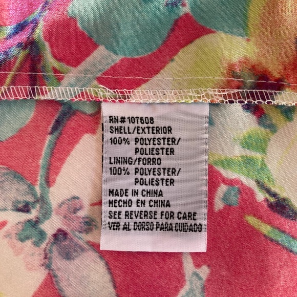 Sleeveless floral print dress with pockets - Picture 8 of 9